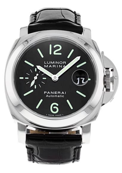 officine panerai automatic luminor marina stainless steel 30 atm|Panerai Luminor automatic with date.